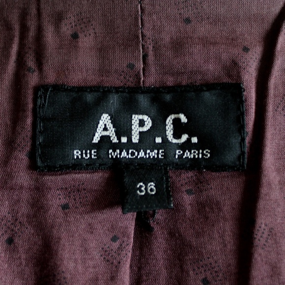 A.P.C. Navy Blue Classic Wool Peacoat - Picture 8 of 9